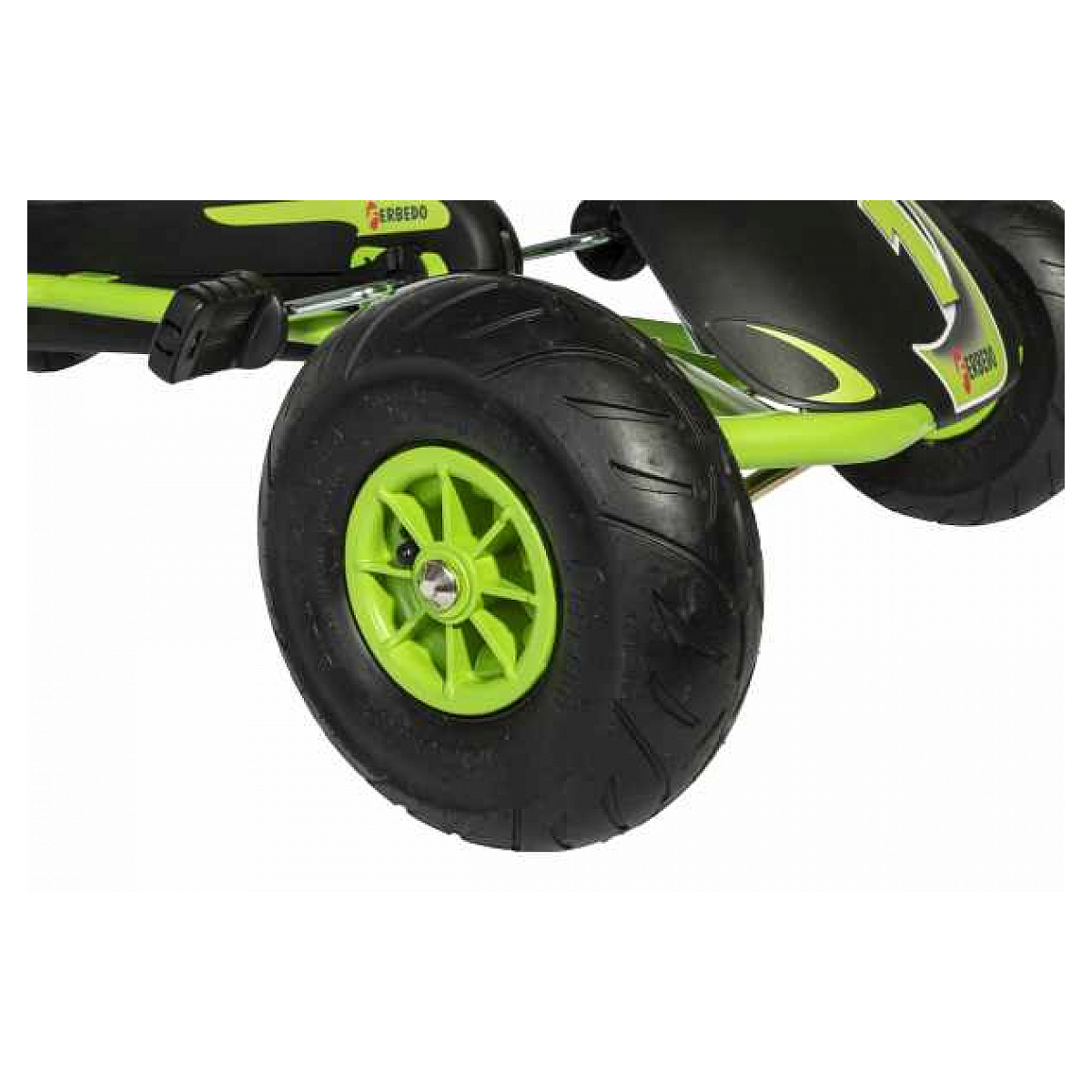 Kart à pédales noir vert Ferbedo GoKart AR 8G noir et vert, ROLLY TOYS
