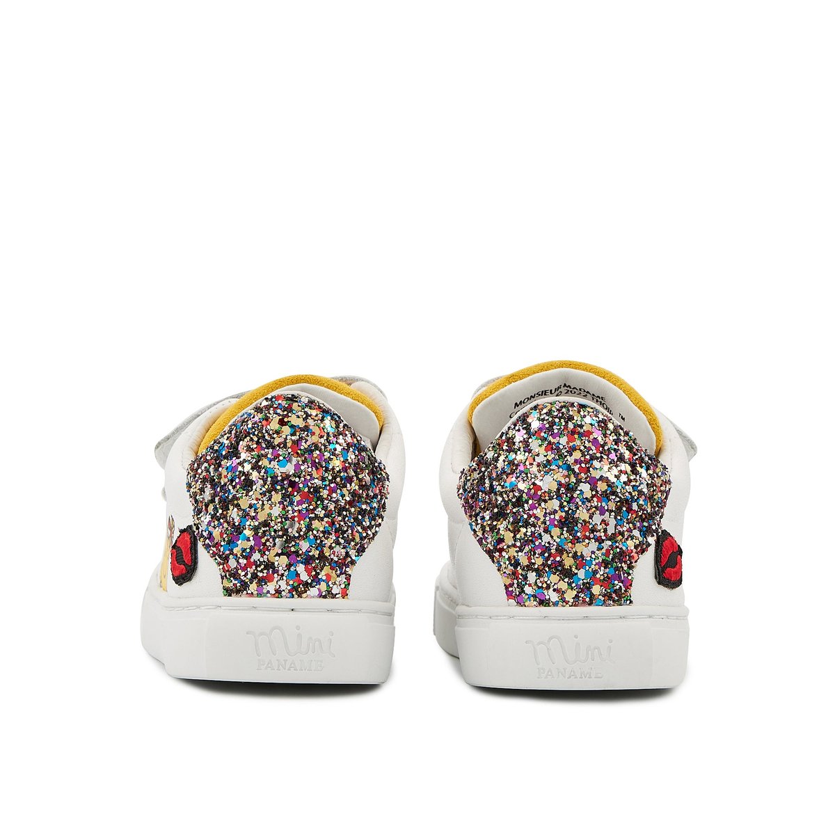 Baskets Enfant En Cuir Mini Edith Monsieur Madame Little Miss Sunshine blanc, BONS BAISERS