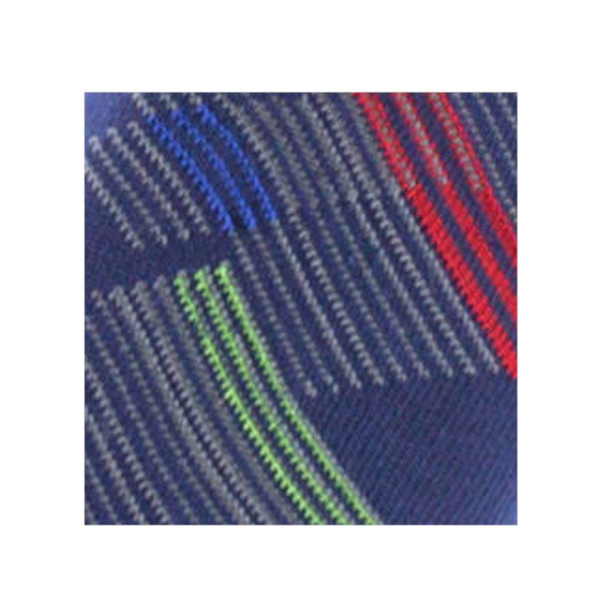 Mi-chaussettes en coton rayures obliques MADE IN FRANCE marine, KINDY
