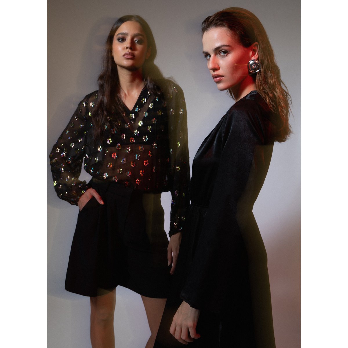 Robe Courte MARIBELA noir, AN'GE