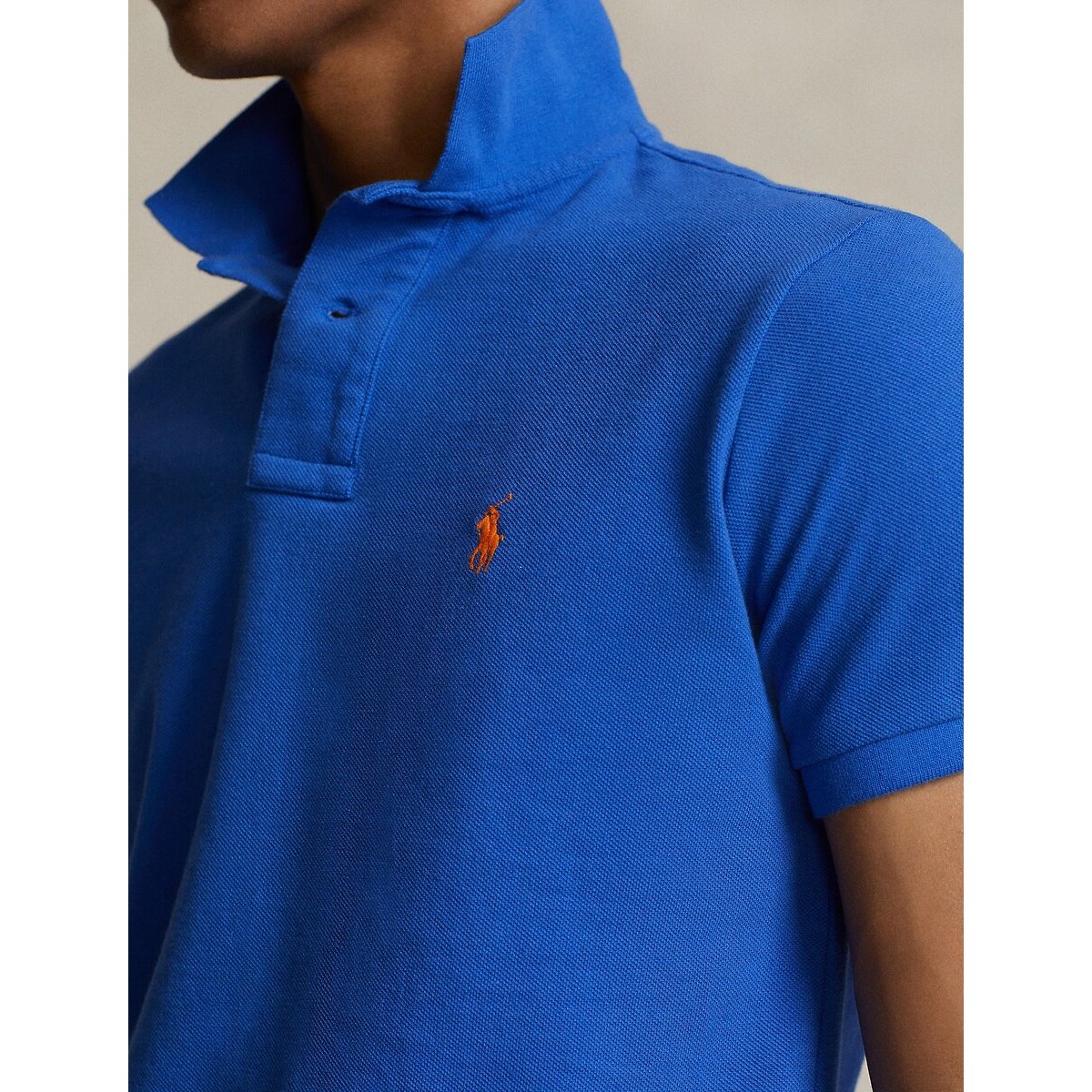 Polo iconique en coton piqué bleu iris, POLO RALPH LAUREN