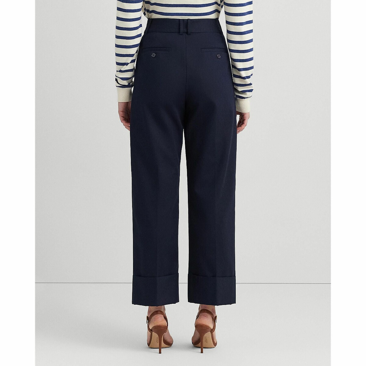 Pantalon large longueur cheville marine, LAUREN RALPH LAUREN