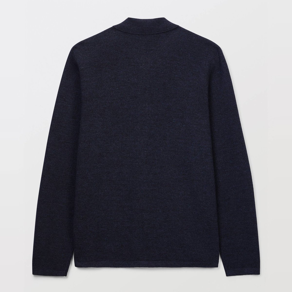 Gilet col polo en coton BIO GOTS et laine marine chine, MONOPRIX