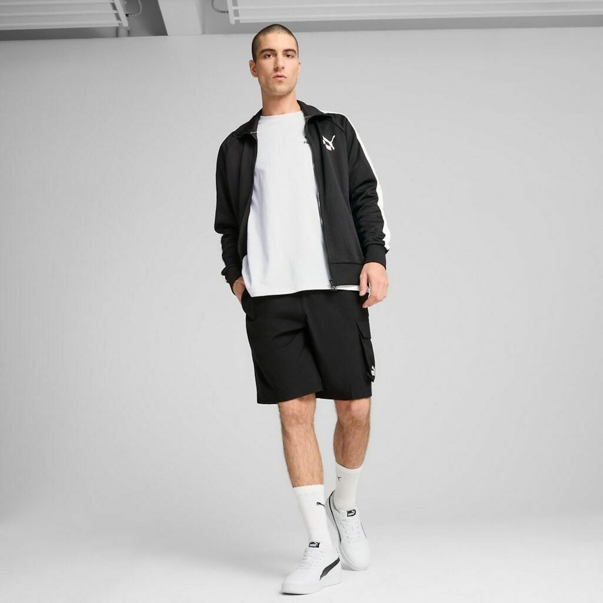 Short essentiel cargo en woven noir, PUMA