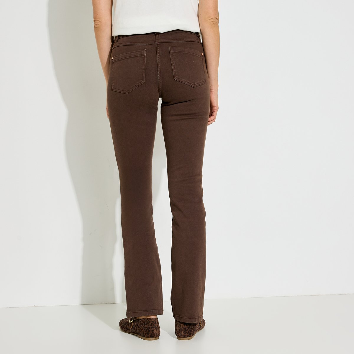 Jean droit NEWYORK D01 marron, GRAIN DE MALICE