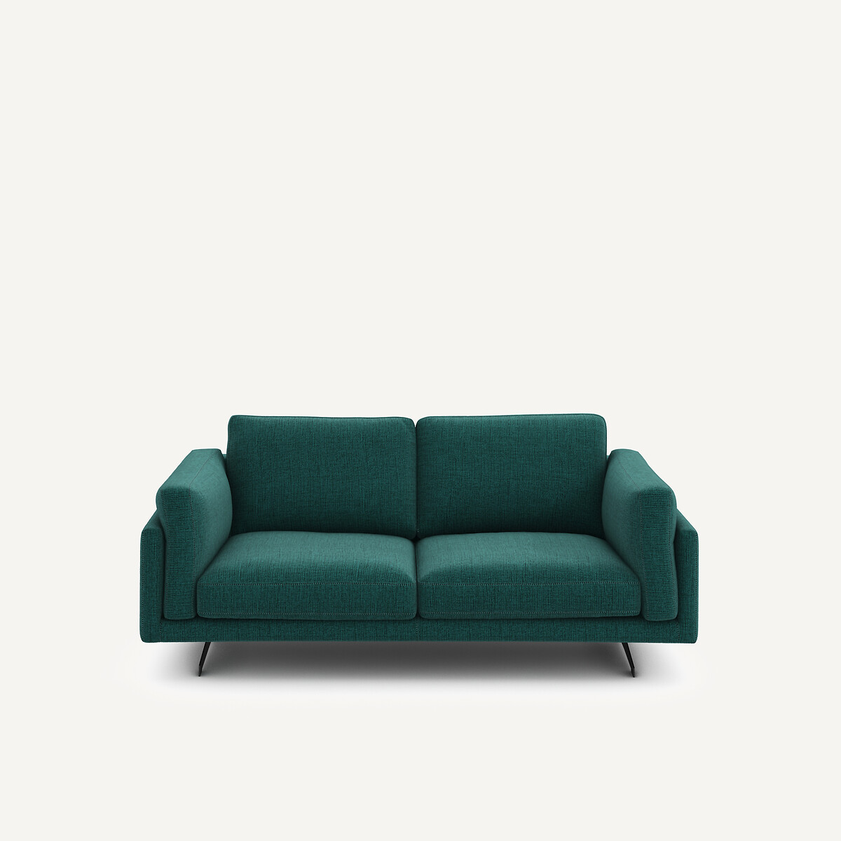 2-Sitzer-Sofa aus meliertem Stoff, CÉSAR dunkelgrün, AM.PM