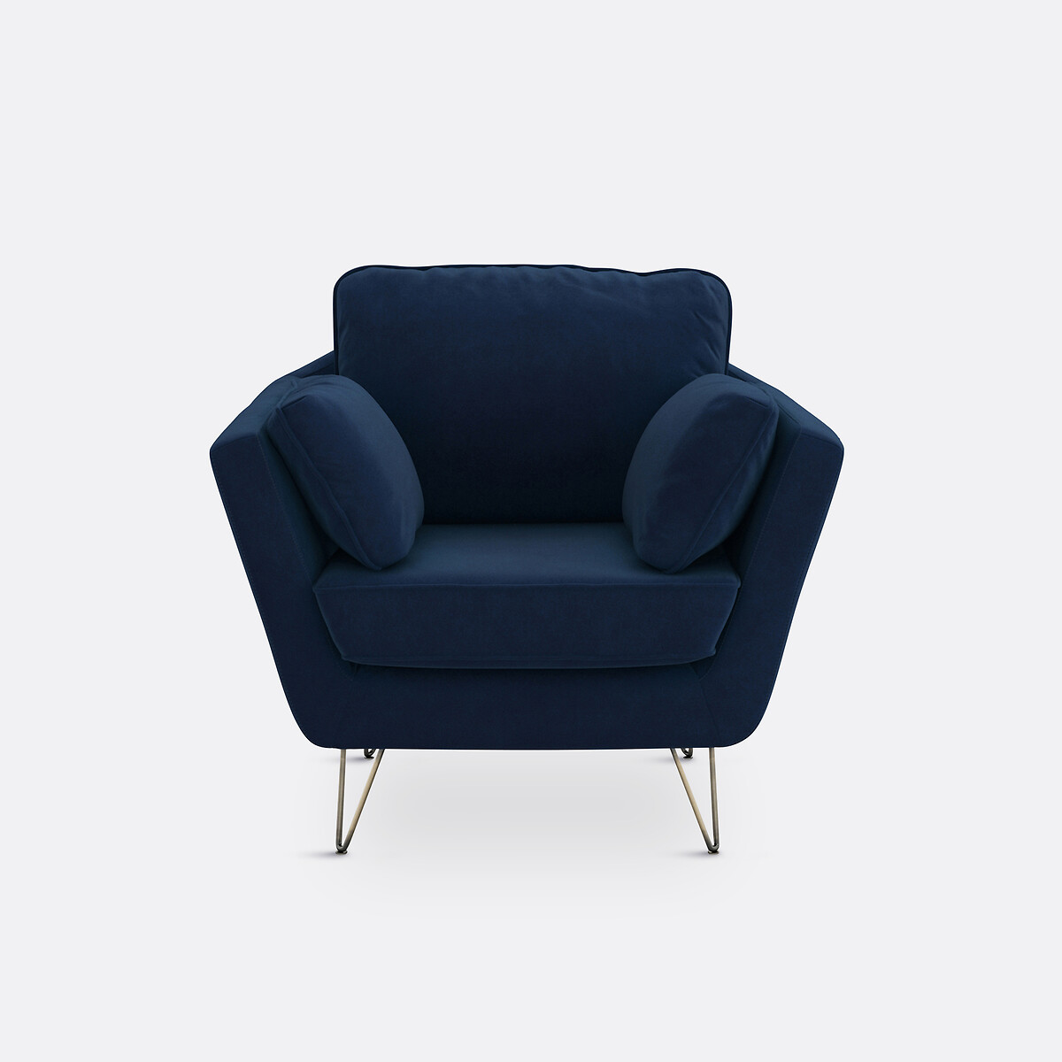 Fauteuil velours Topim bleu nuit, LA REDOUTE INTERIEURS