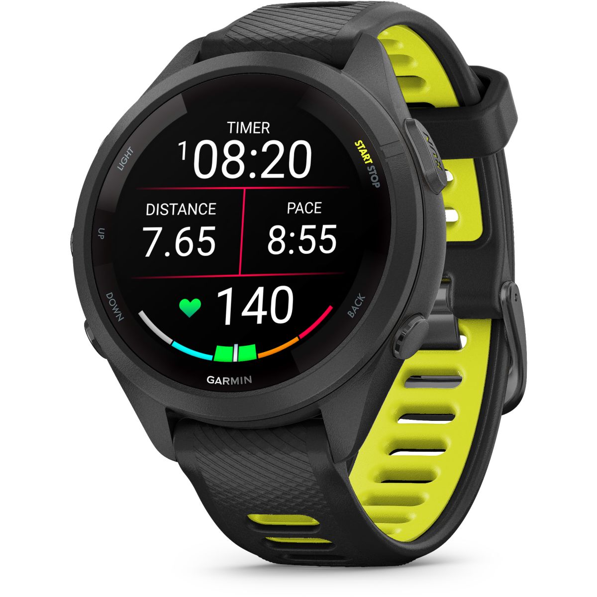 Montre connectée Forerunner 265S Music Noire / JAUNE AMOLED GPS LIVE TRACK noir, GARMIN