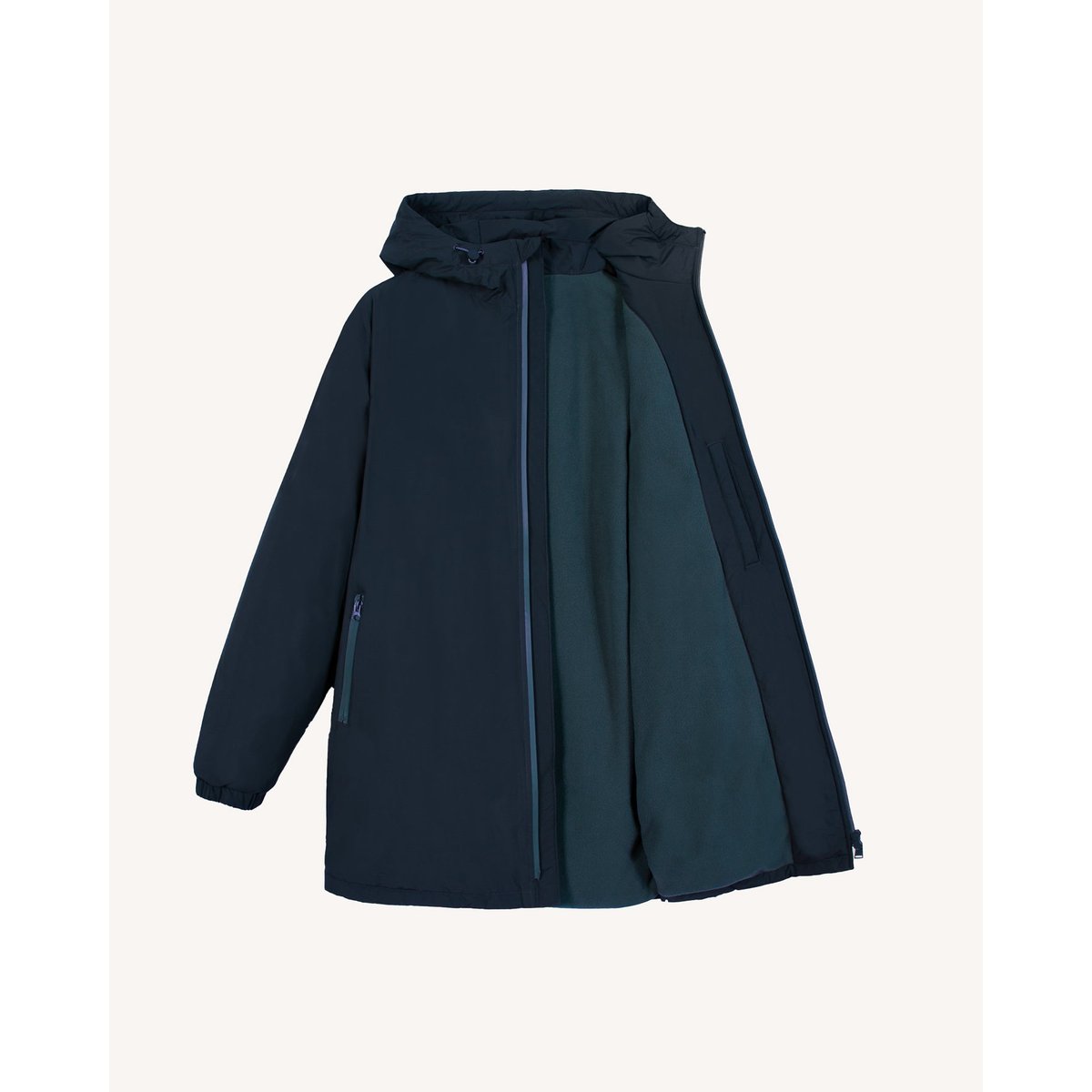 Parka polyester MONTAUD bleu marine, FAGUO