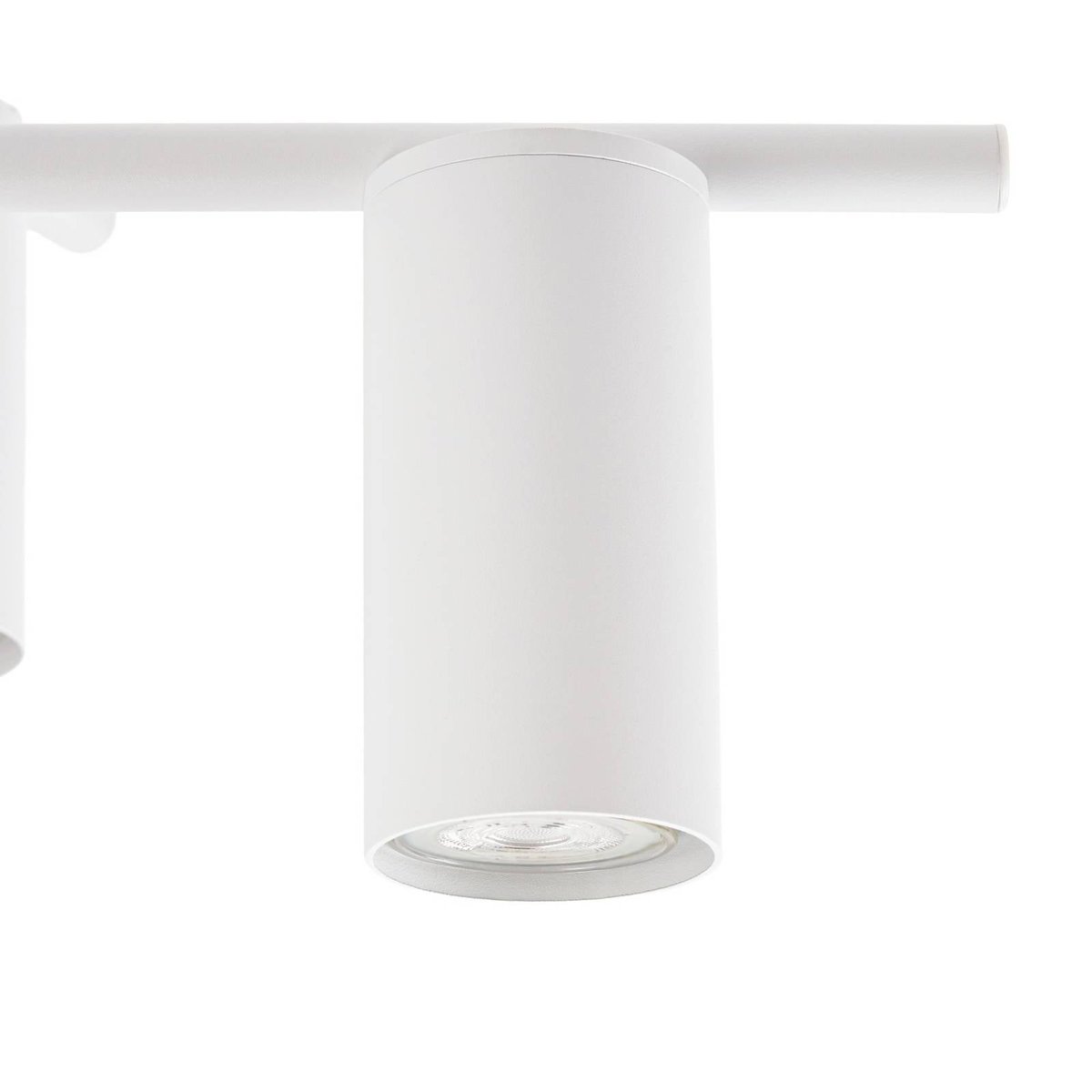 Plafonnier en métal moderne, Marilou blanc, LINDBY