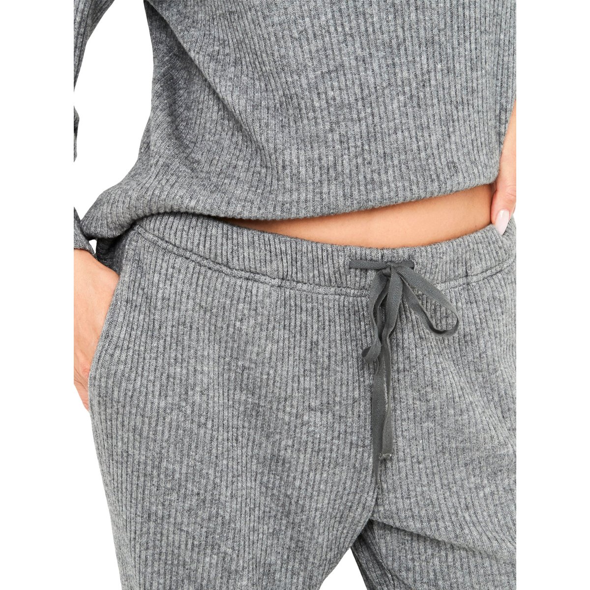Pyjama pantalon top manches longues Dreamood gris, SELMARK