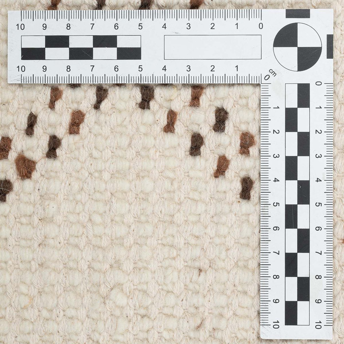 Tapis berbère original - MARMOUCHA noir / blanc, THEKO