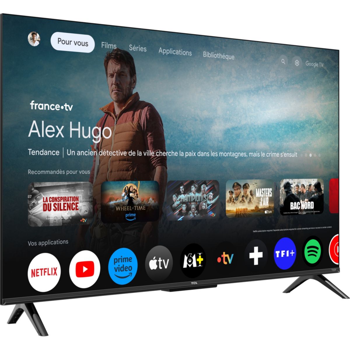 TV QLED 43T69C (2026) 43" (109 cm) métal, TCL