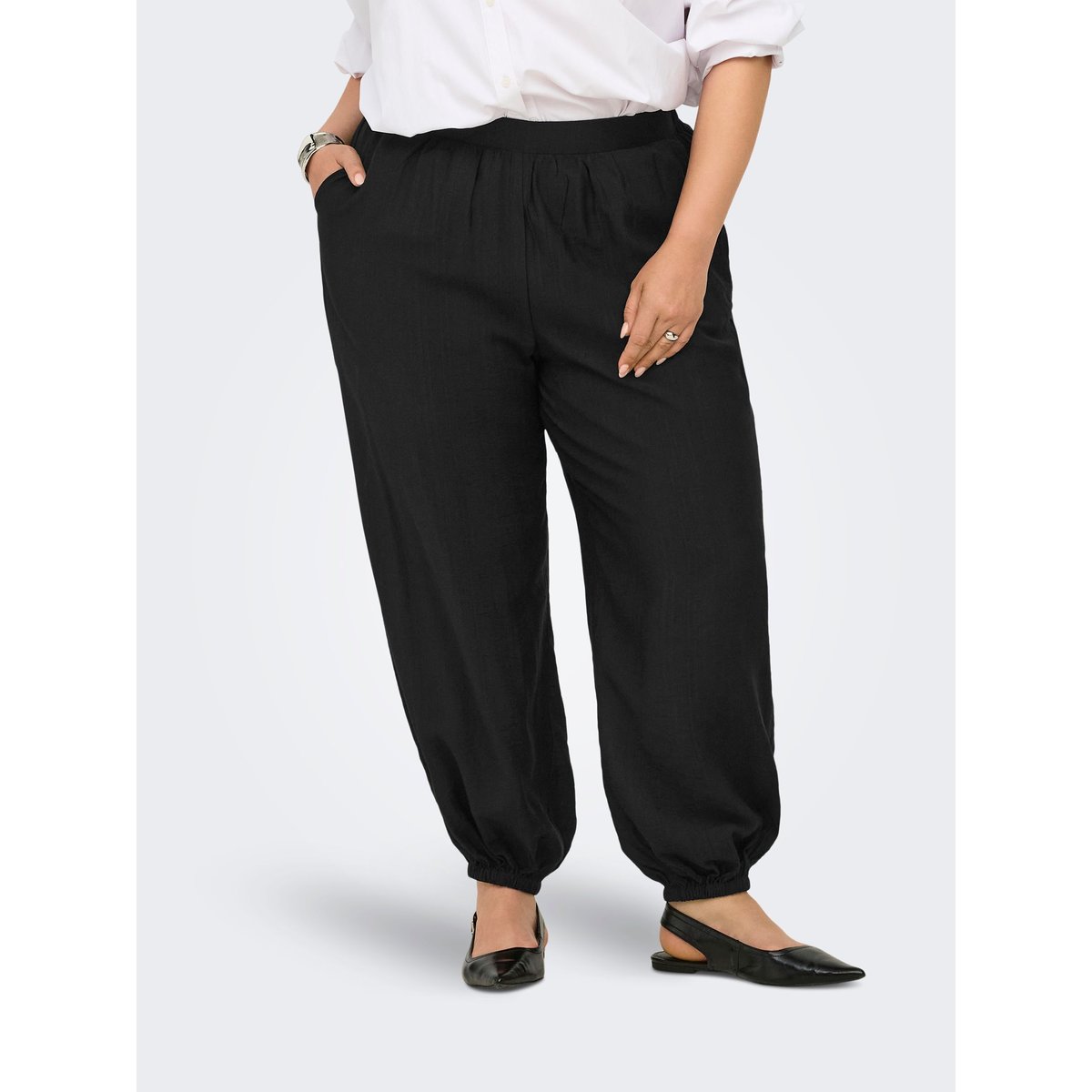 Pantalon Classique noire - black, ONLY CARMAKOMA