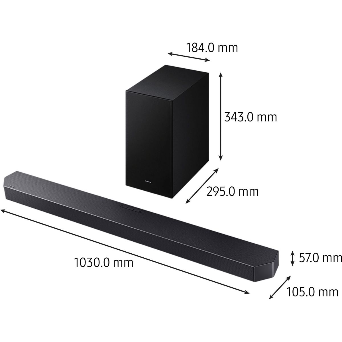 Barre de son HW-Q610F noire, SAMSUNG