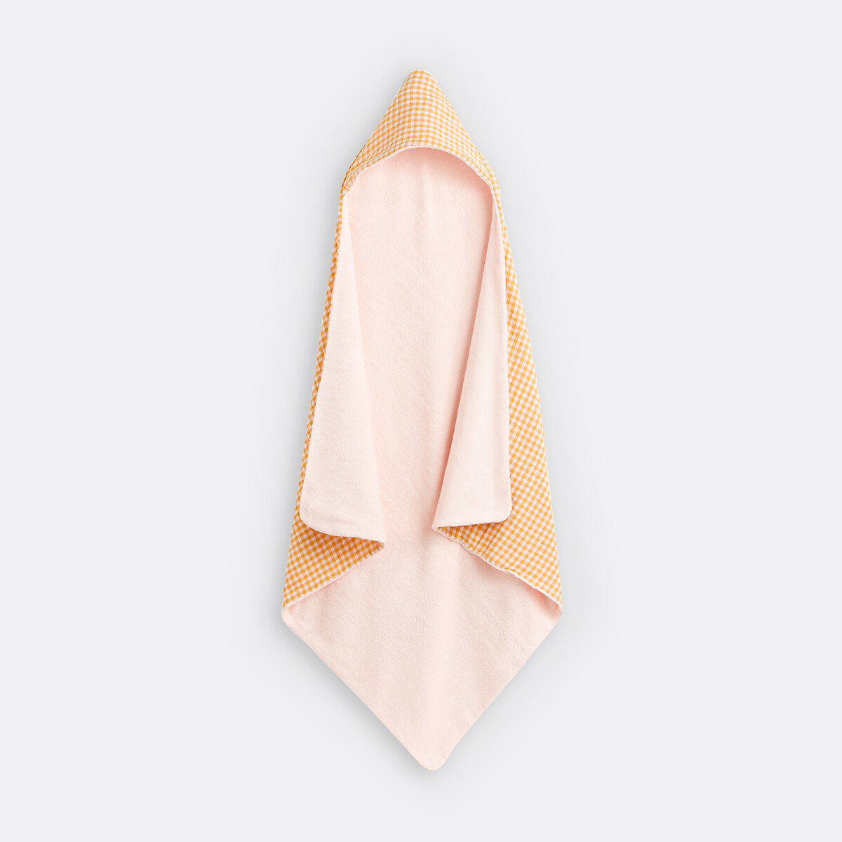Cape de bain gaze de coton et éponge, Croizic rose/jaune, LA REDOUTE INTERIEURS