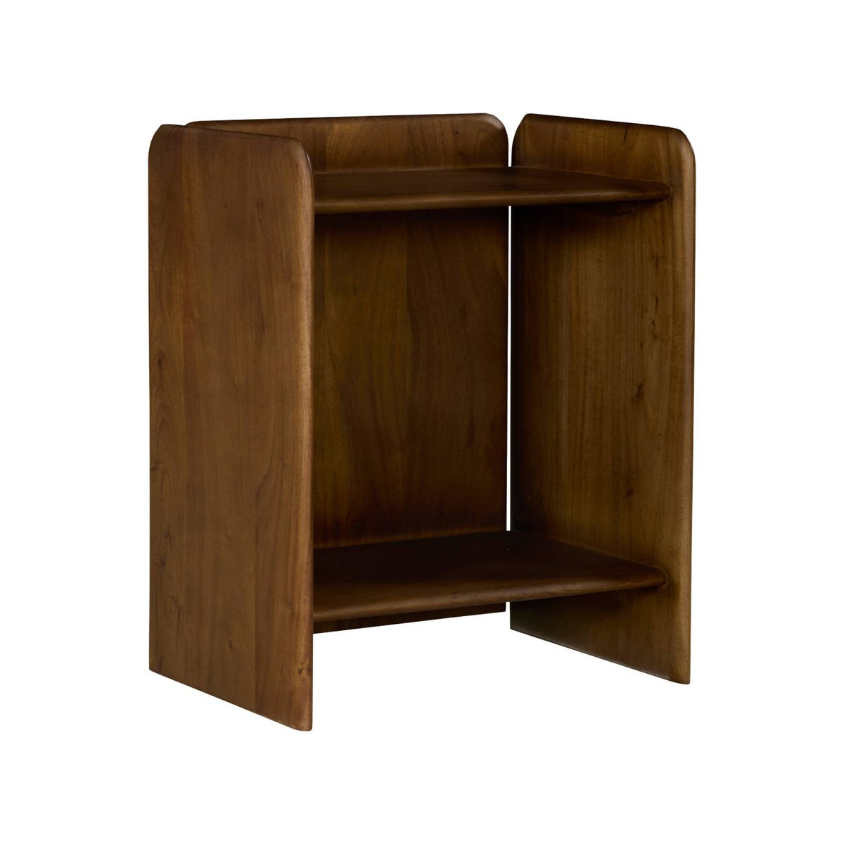 Table de chevet exotique bois d'acacia 2 niveaux (lot de 2) TARA naturel, SWEEEK