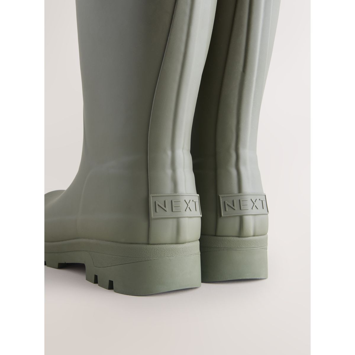 Bottes de pluie fourrées premium vert kaki, NEXT