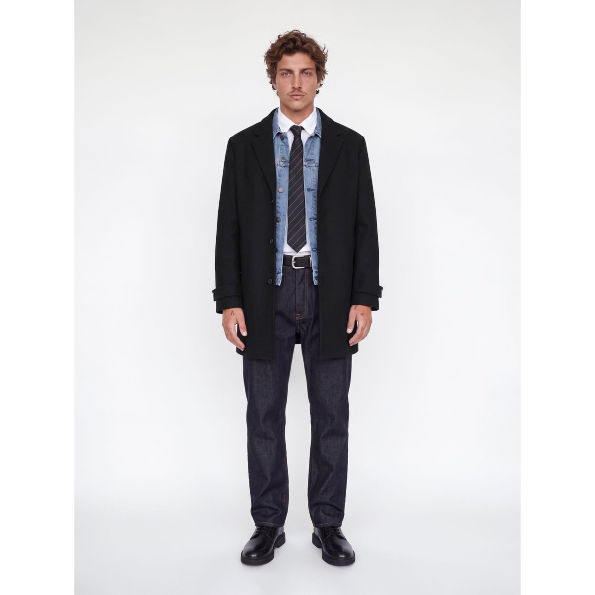 Manteau En Laine black 1, JACK & JONES