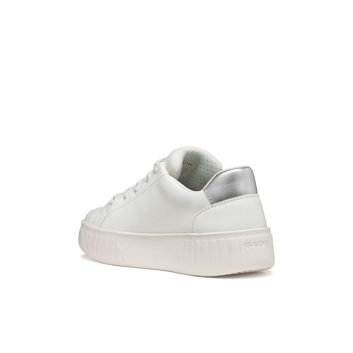 Ademende sneakers, MIKIROSHI wit/zilver, GEOX