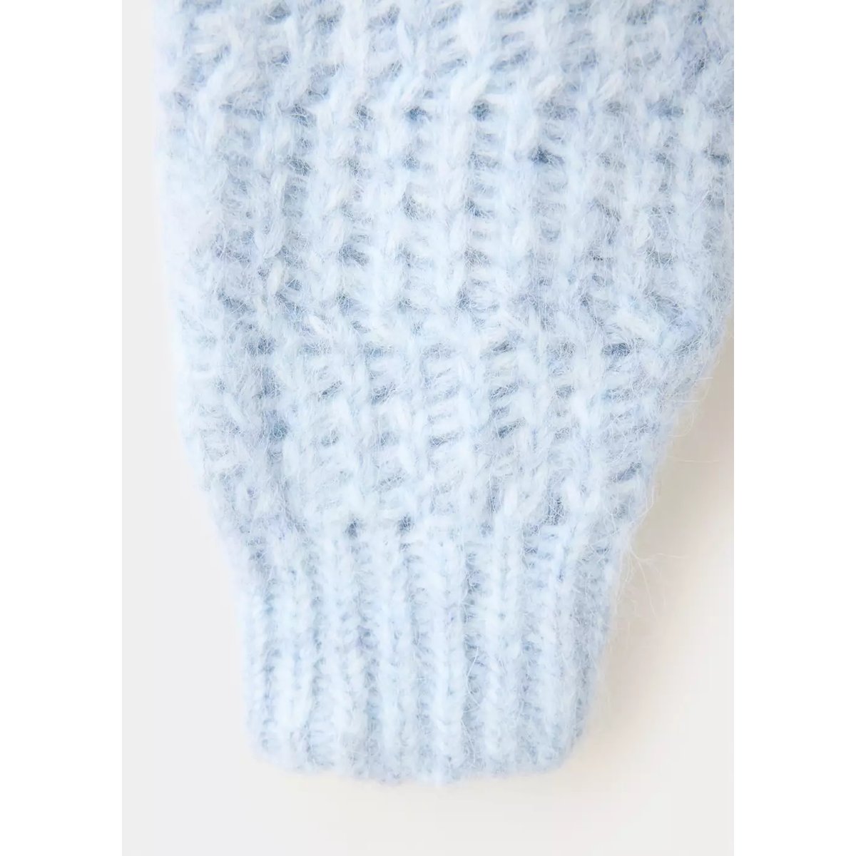 Pull-over maille tressée bleu ciel, MANGO KIDS