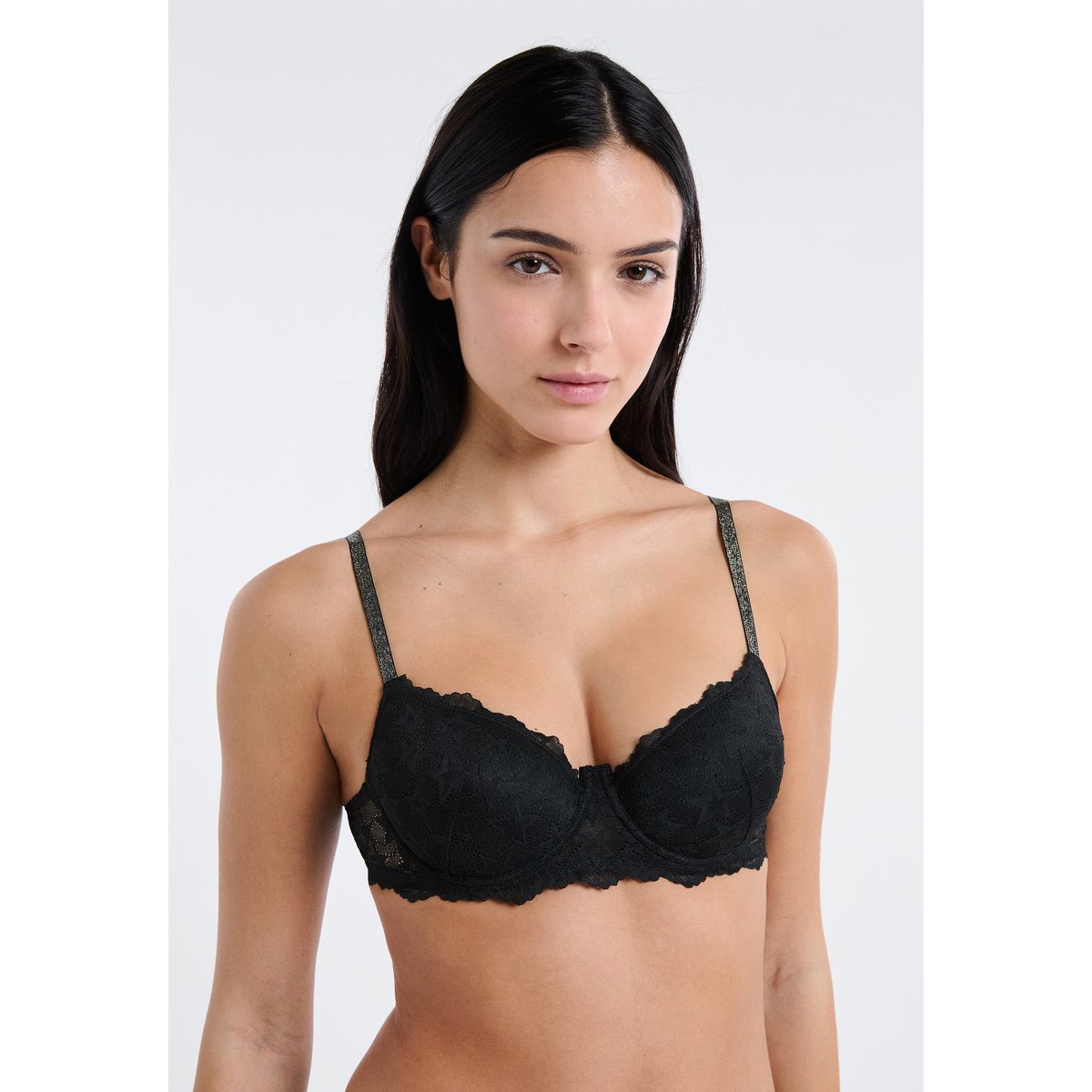 Soutien-gorge N.4 - Le coques fines irisées à détails étoile ETOILE noir, ETAM
