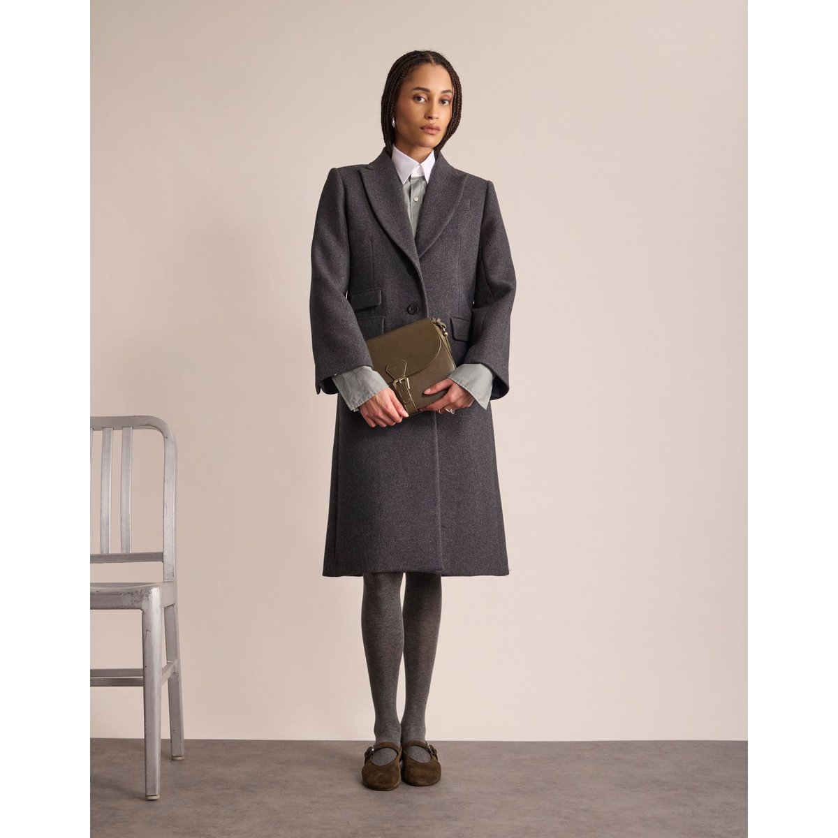 Manteau Enola gris, INES DE LA FRESSANGE PARIS