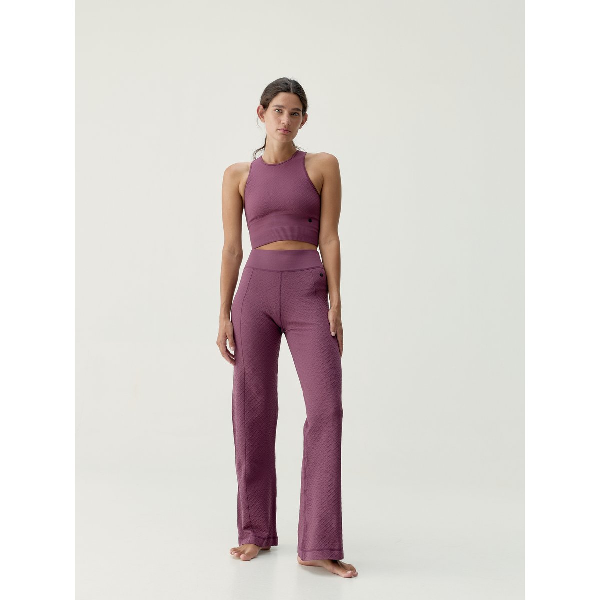Pantalon de sport femme Eira effet gainant bordeaux intense, BORN