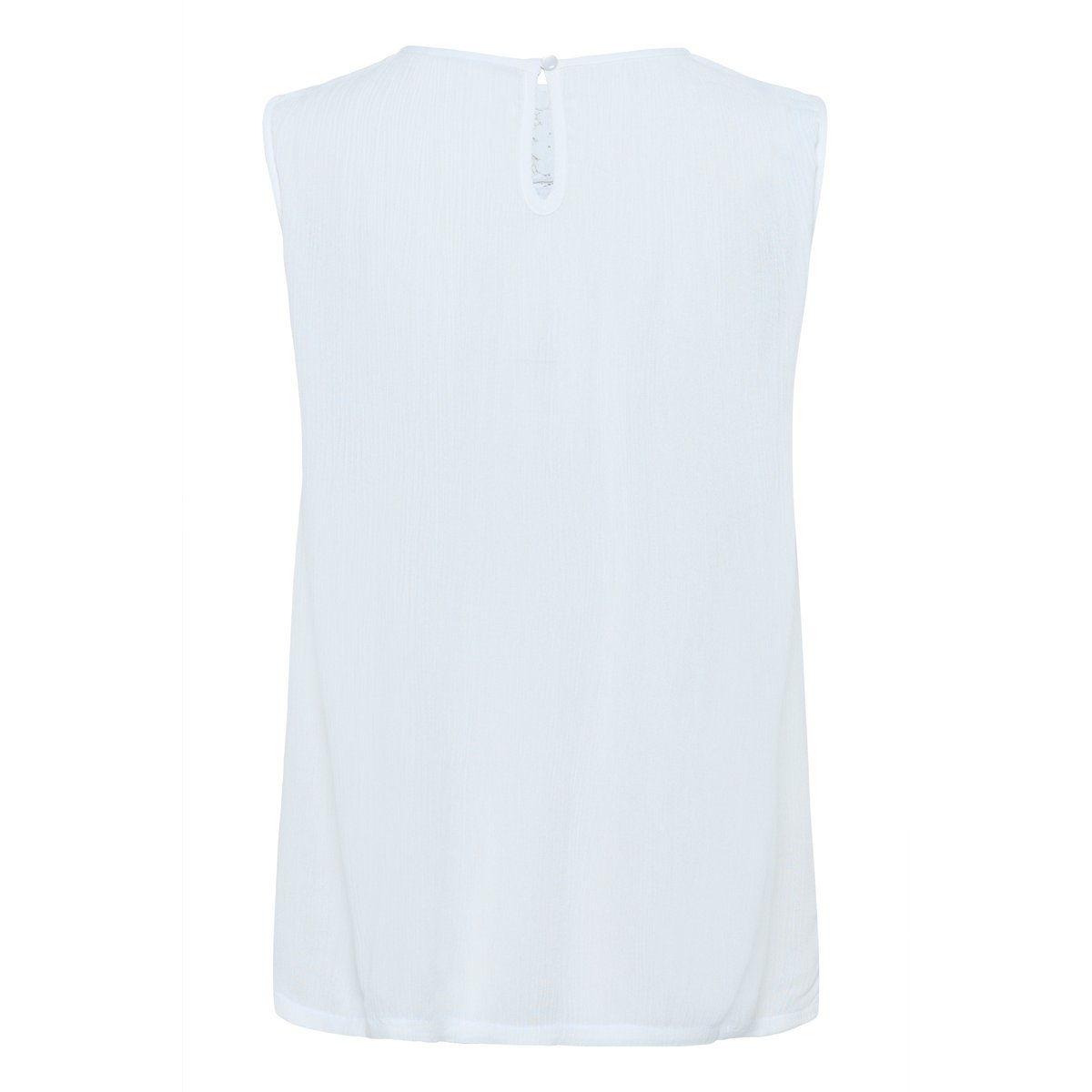 Sleeveless blouse blanc chalk, KAFFE