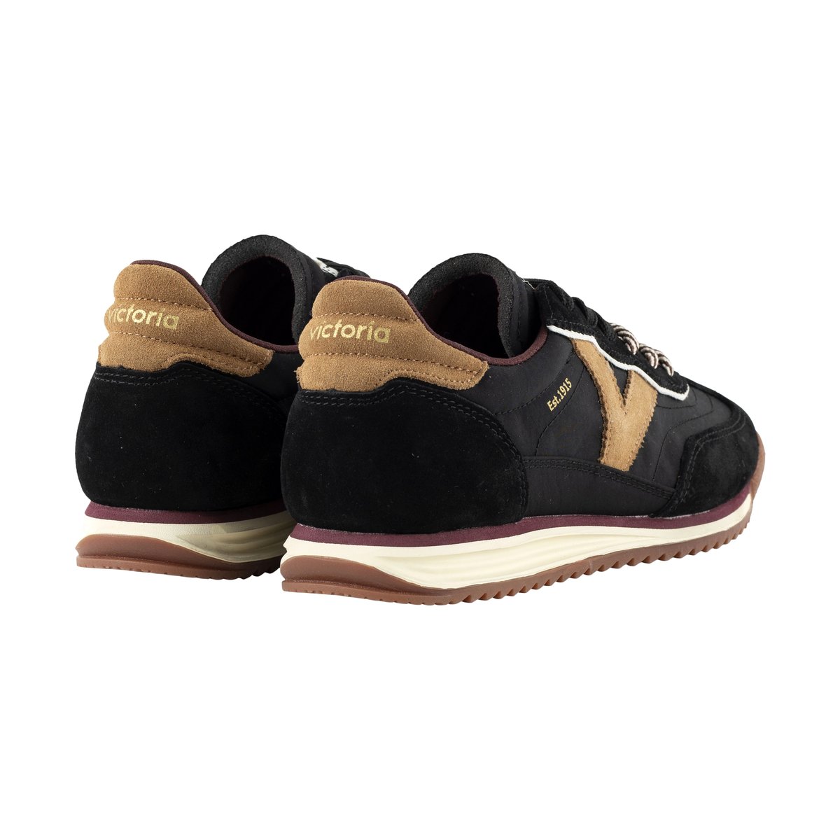 Basket Basse Cuir noir, VICTORIA