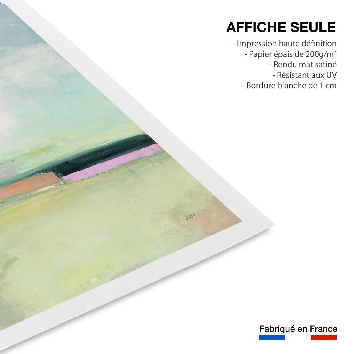 Affiche Horizon coloré affiche seule, HEXOA