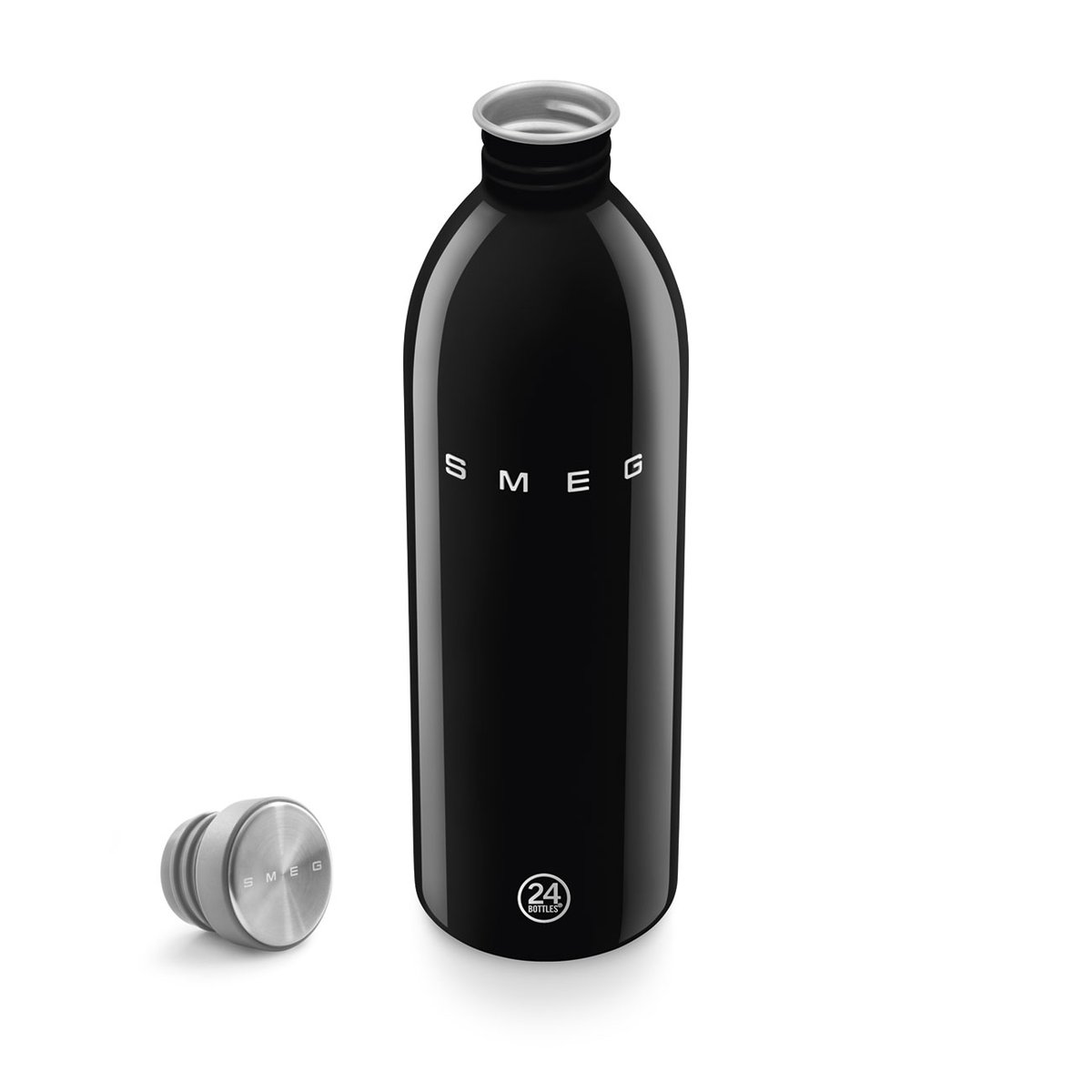 Bouteille non isotherme 1L WBF02 noir brillant, SMEG