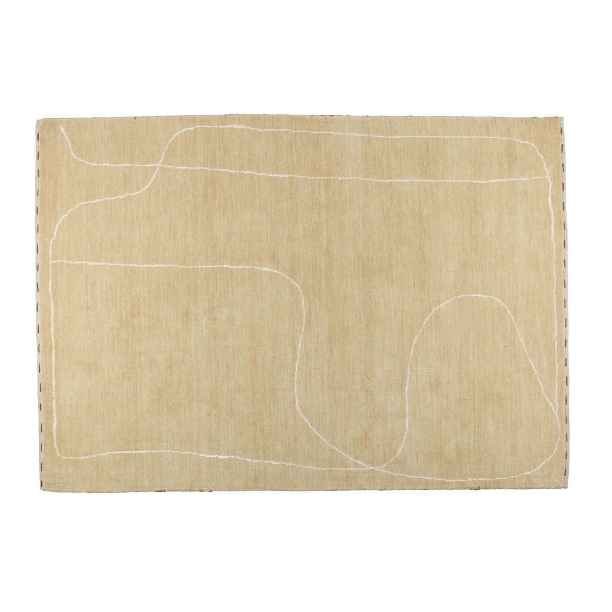 Tapis en tissu, DOODLE beige, ZUIVER