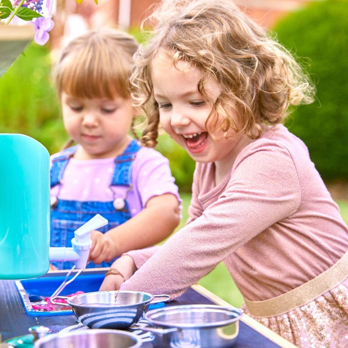 Cuisine d'extérieur pour enfant LITTLE CHEF marron - bleu - noir, TP TOYS
