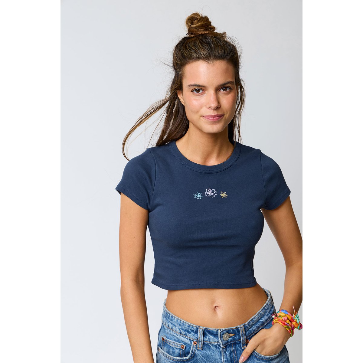 Tshirt Oana - BASICALLY bleu marine, BANANA MOON
