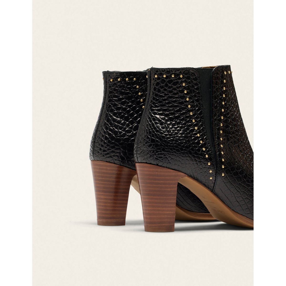 Bottines à talons Jeanne H noir, ODAJE