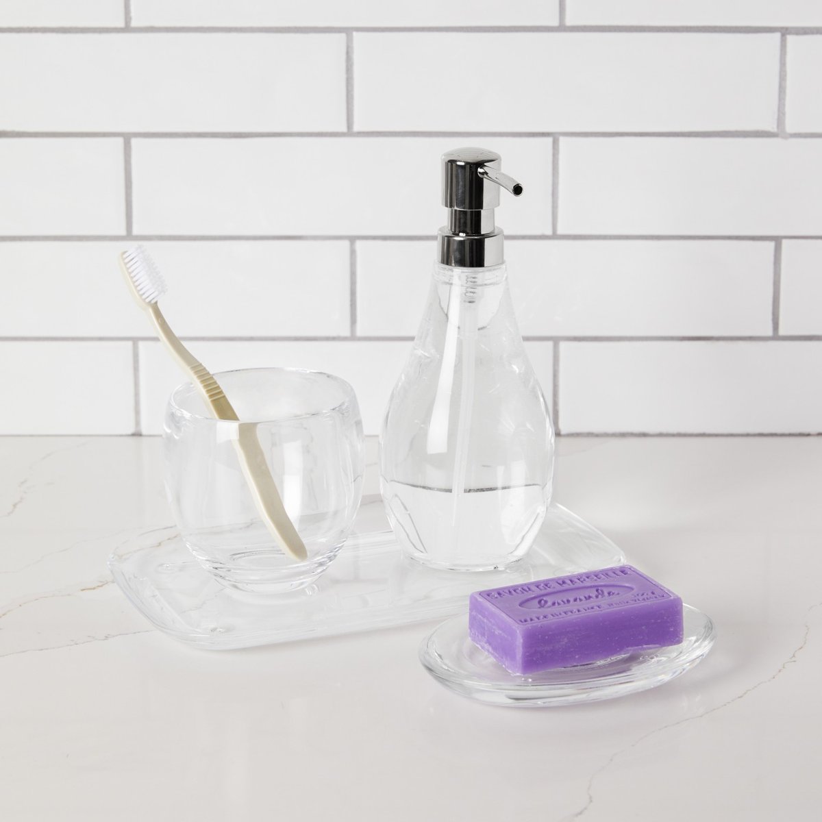 Porte-savon design acrylique DROPLET transparent, UMBRA