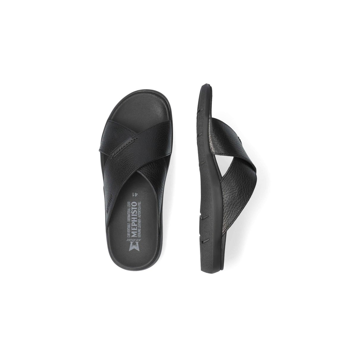 Sandales en cuir CONRAD noir p5134011, MEPHISTO
