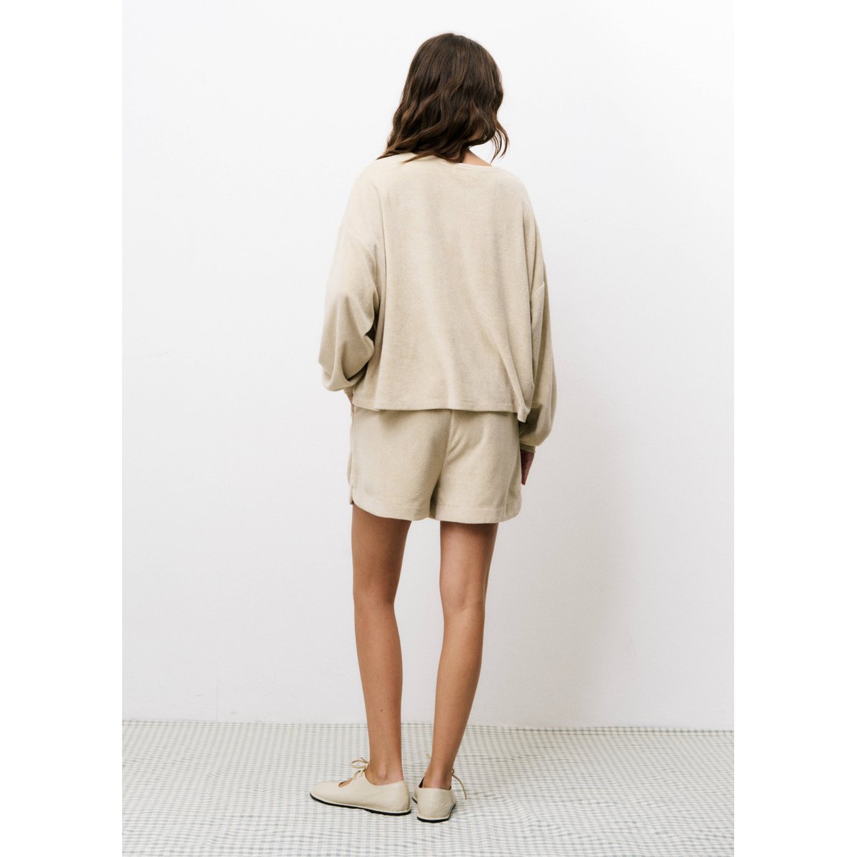 Sweatshirt  en coton PASQUALINE beige, FRNCH