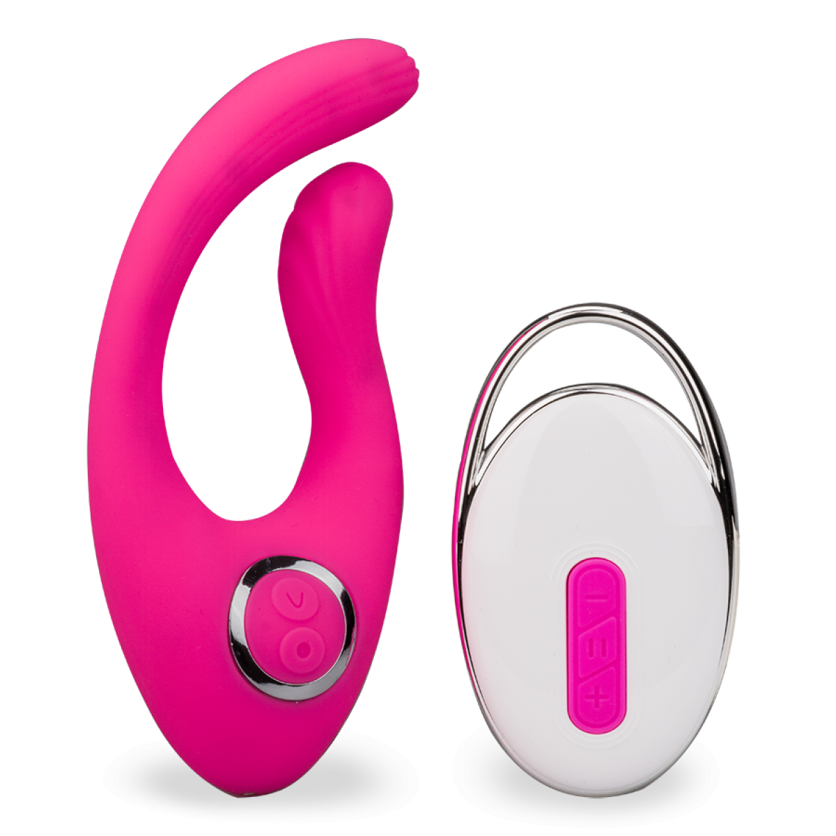 Vibromasseur puissant clitoridien courbé 12 modes USB magnetic rose, LOVE AND VIBES