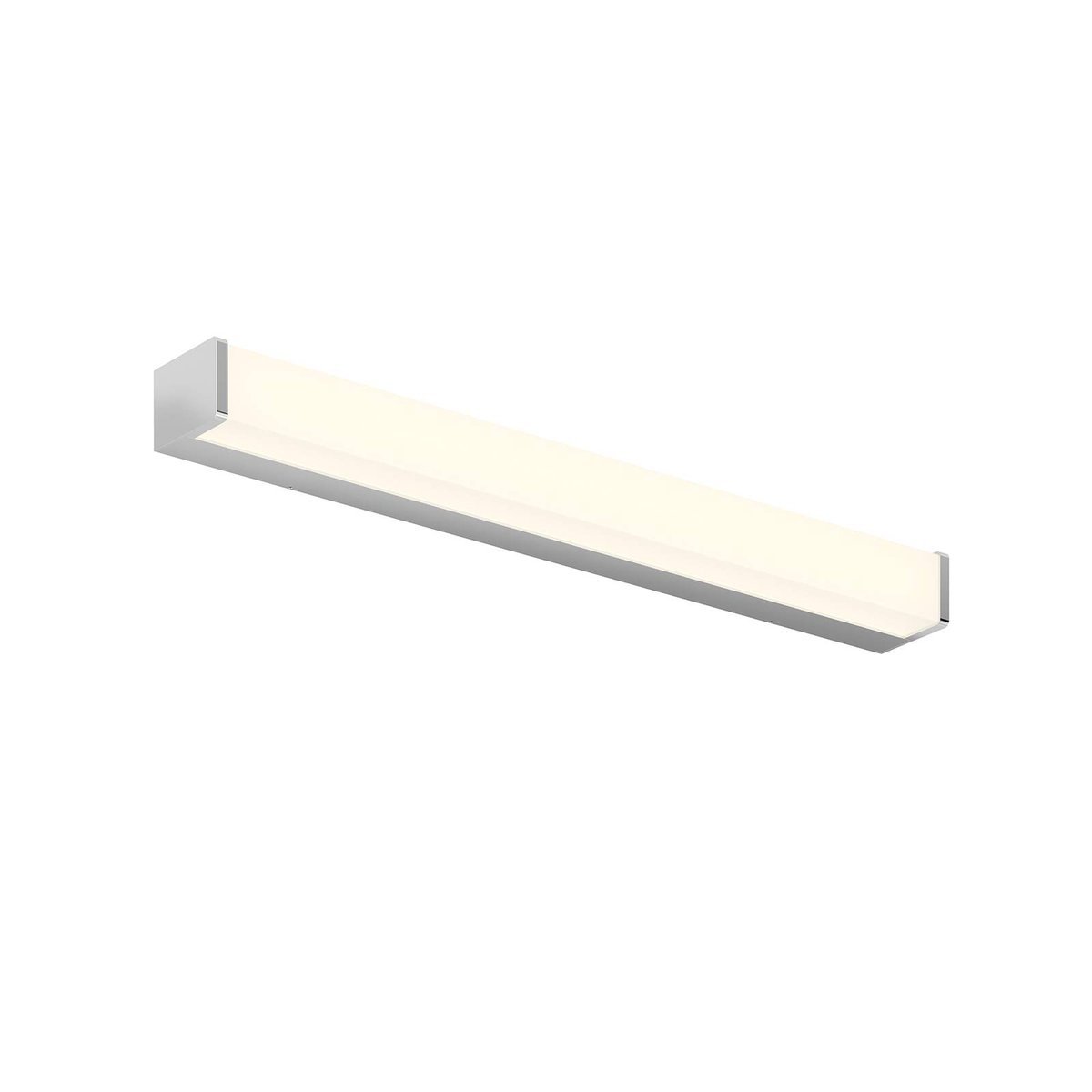 Applique en aluminium moderneLED, Klea blanc, chrome, LINDBY