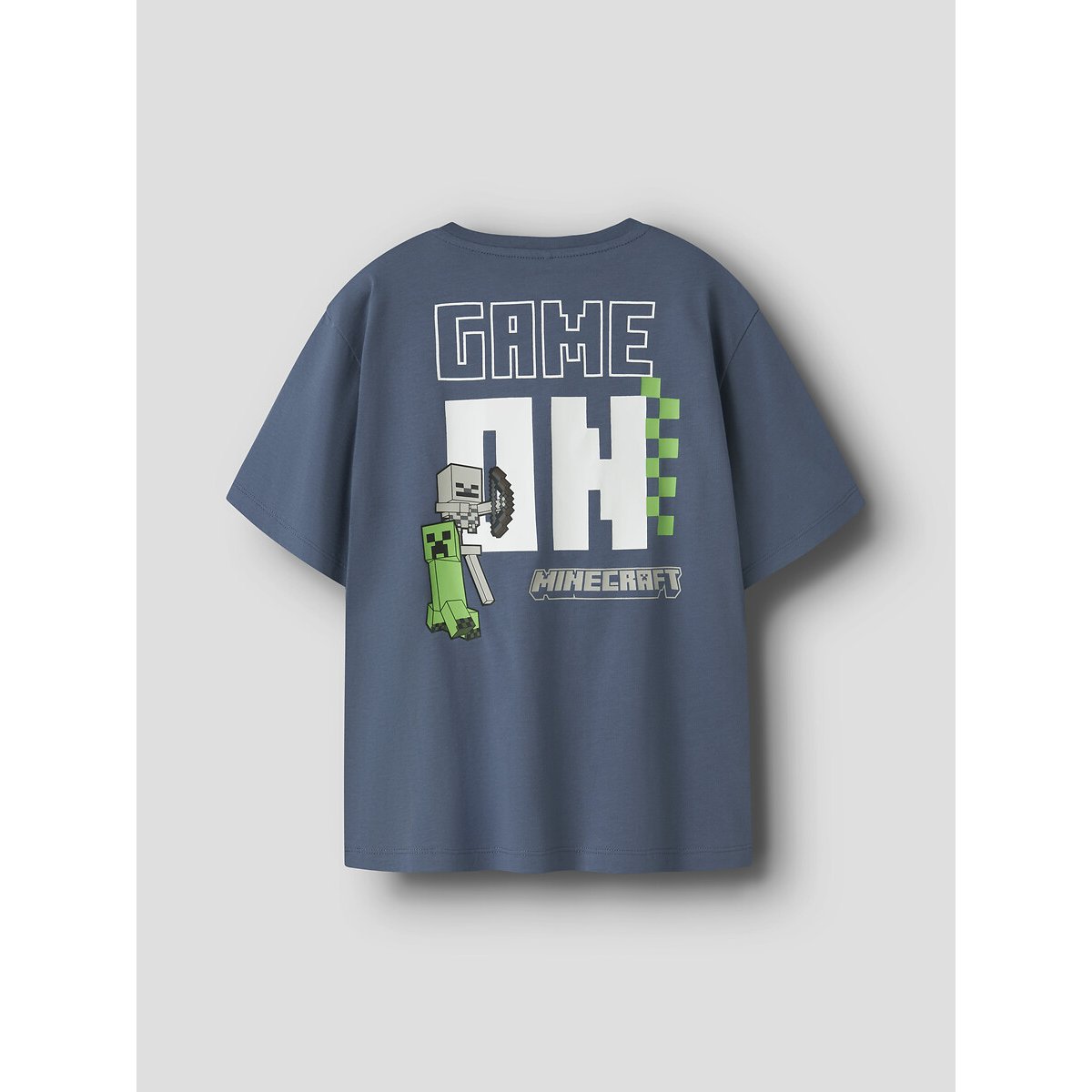 T-shirt de mangas curtas, MINECRAFT azul, NAME IT