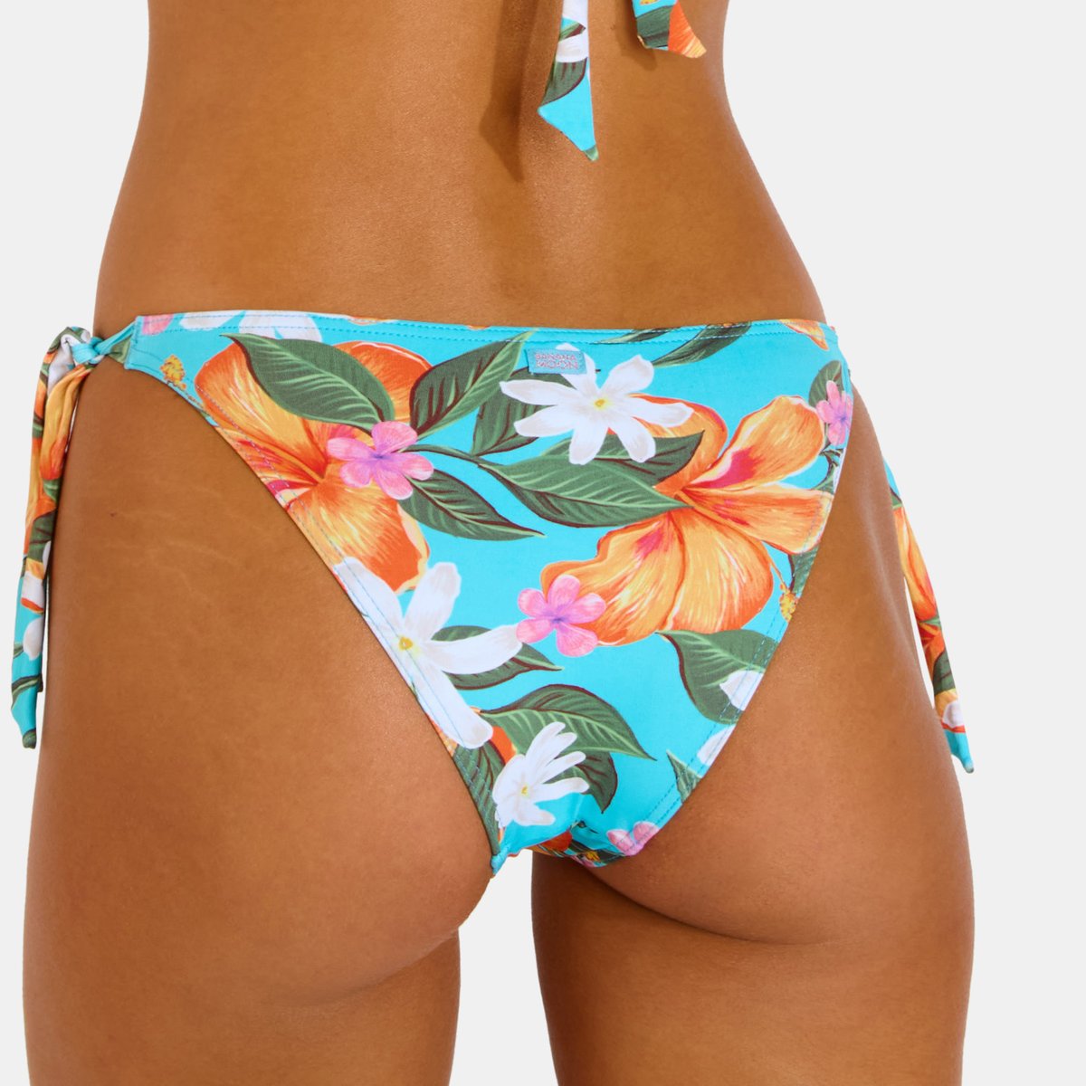 Bas de maillot culotte nouée Dasia - MOOREA bleu turquoise, BANANA MOON