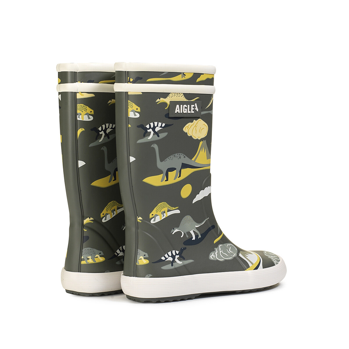 Stivali da pioggia Lolly Pop Play2 marrone/kaki, AIGLE