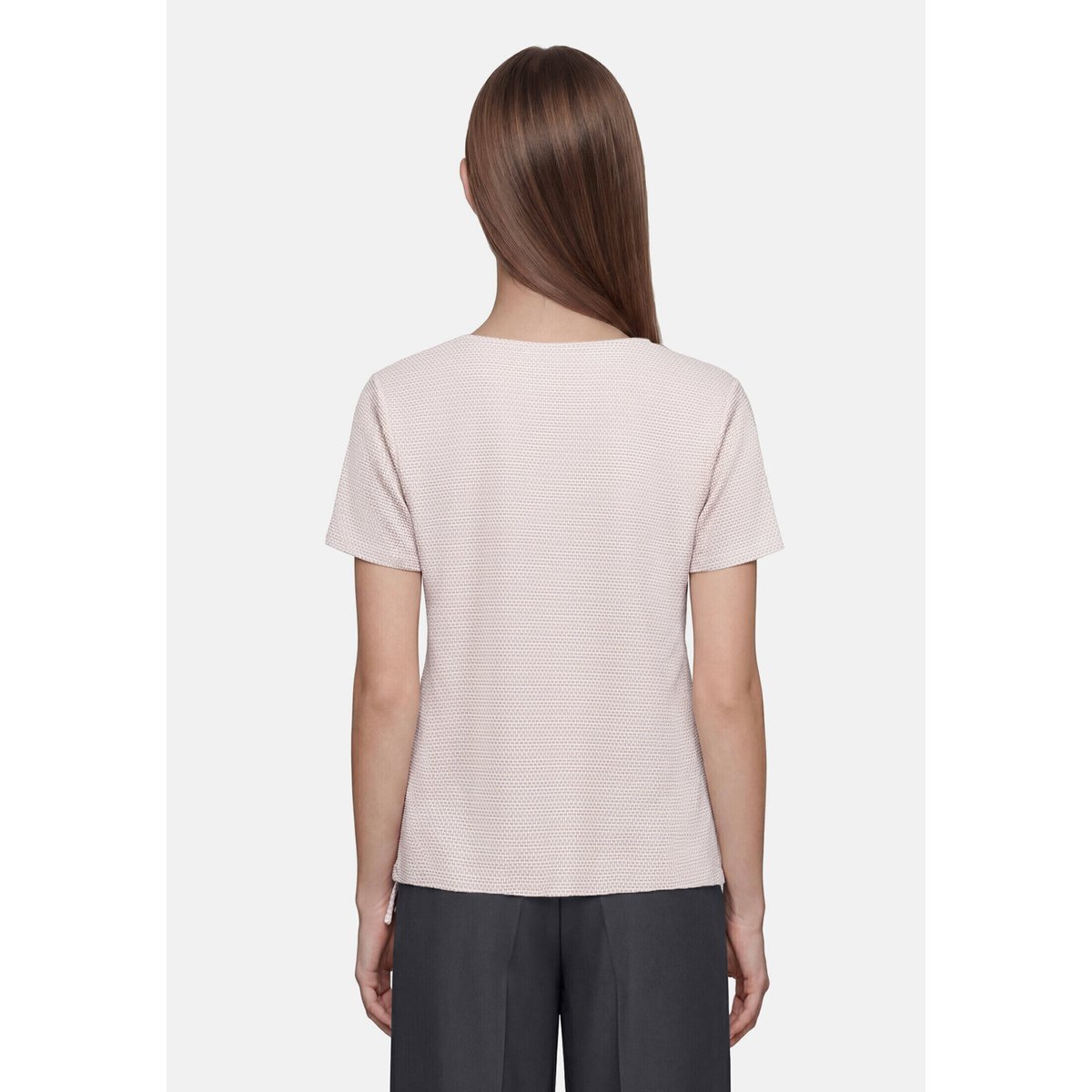 T-shirt façon blouse à cordon coulissant sous tunnel pastel sand, BETTY BARCLAY