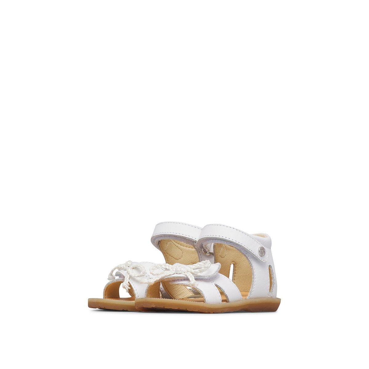 Sandales en cuir LELY blanc-, NATURINO