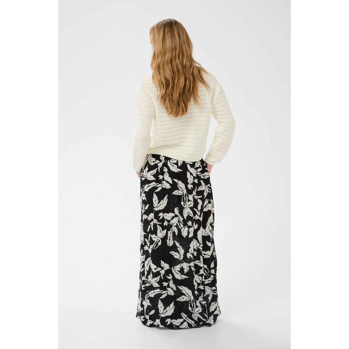 Pullover tricoté blanc, KAFFE