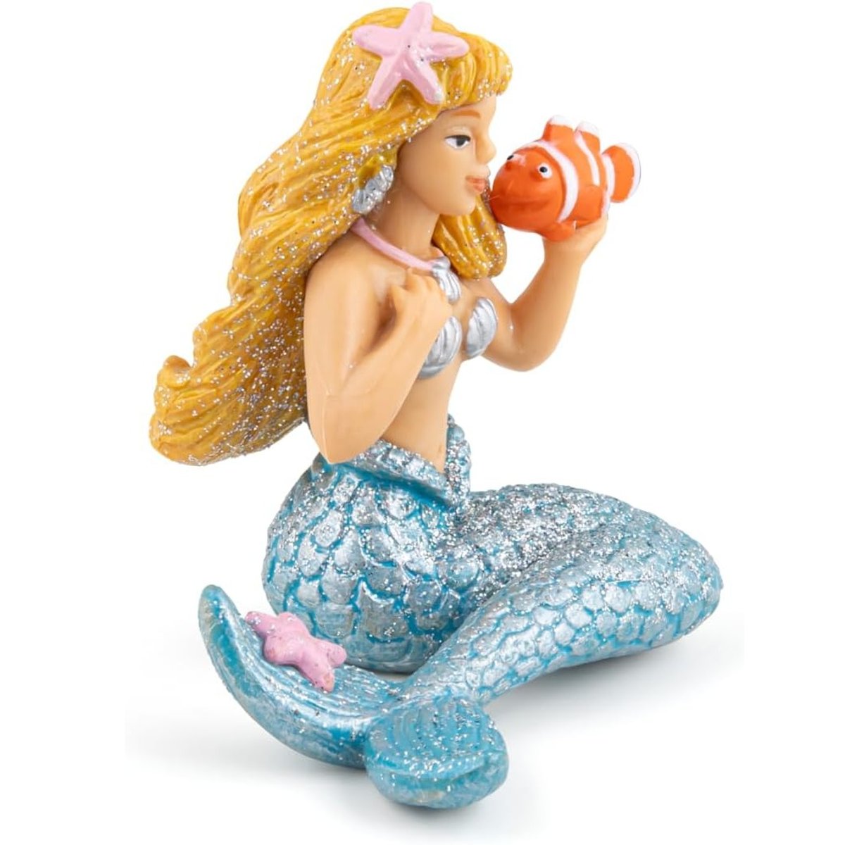Figurine Sirène argentée bleu, PAPO