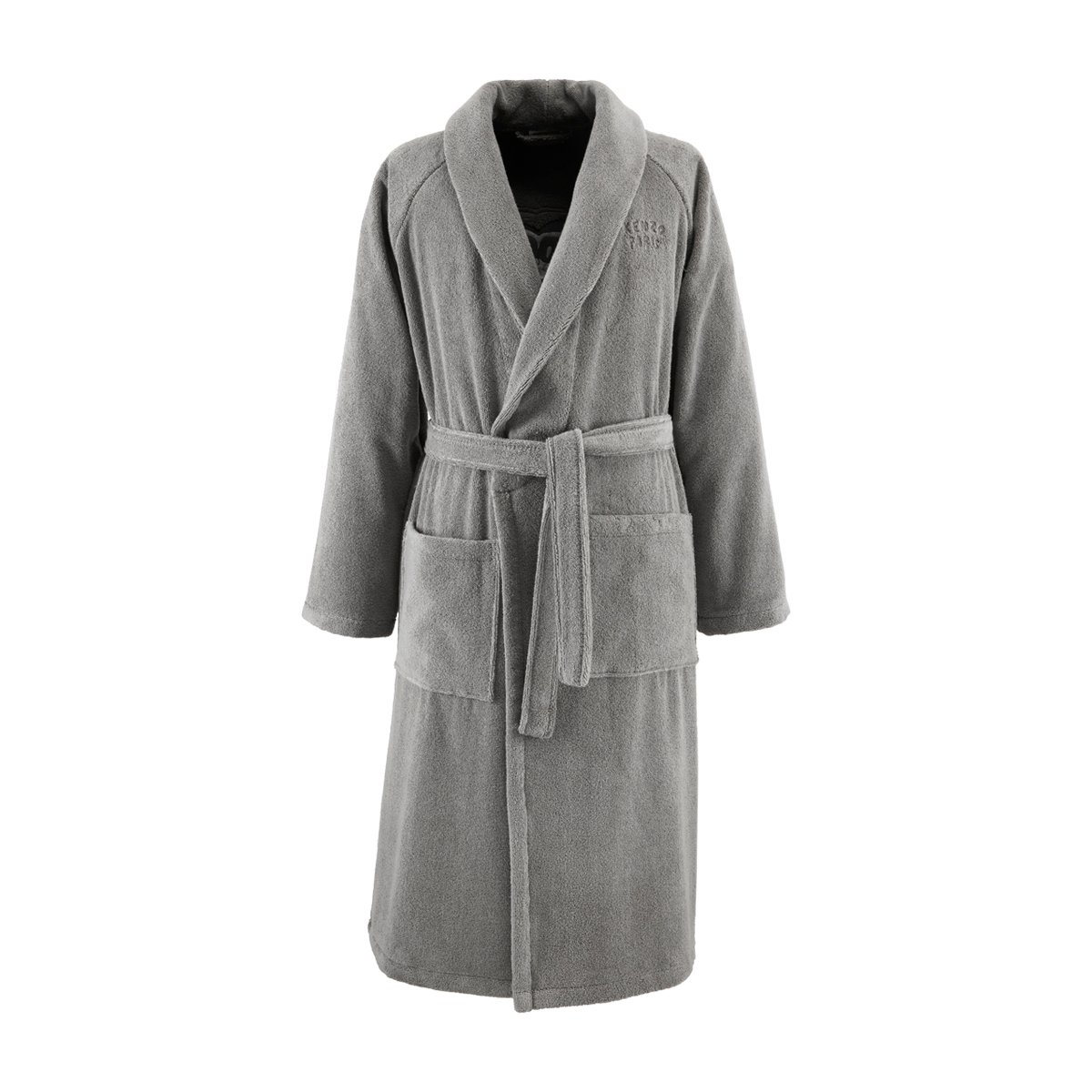 Peignoir de bain en coton, K BOKEHEART gris, KENZO HOME