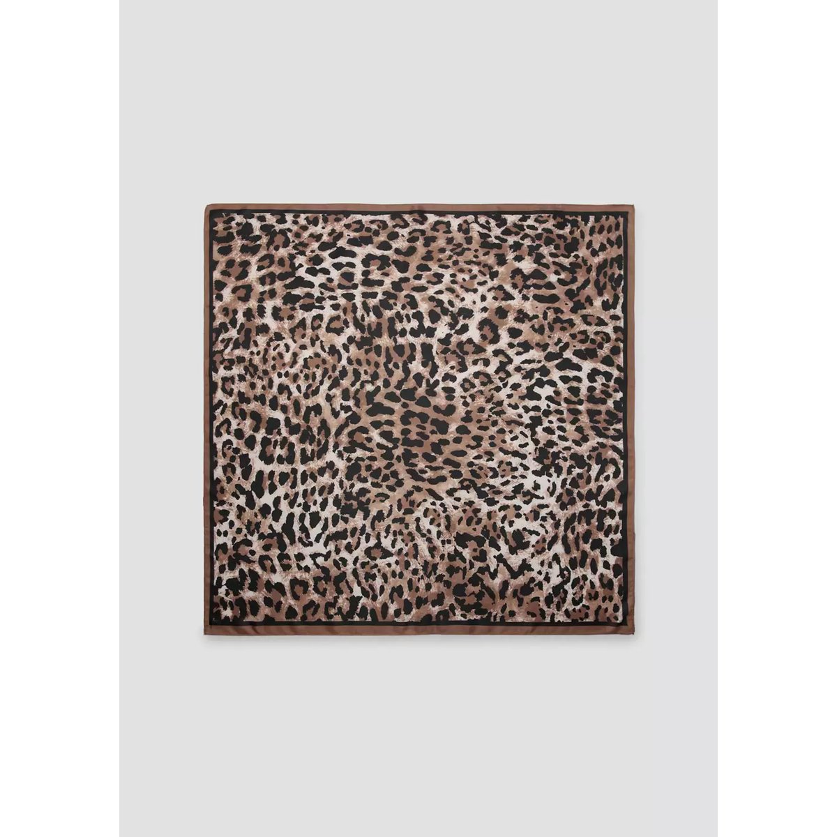 Foulard imprimé animal marron, MANGO
